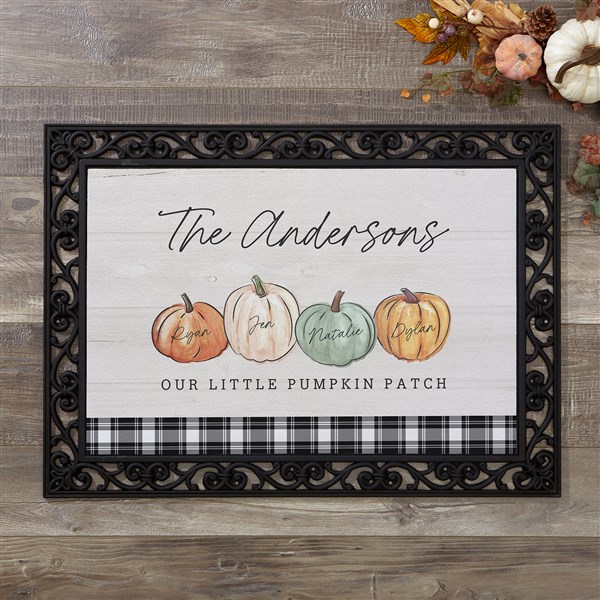 Personalized Doormats - Family Pumpkin Patch - 36370