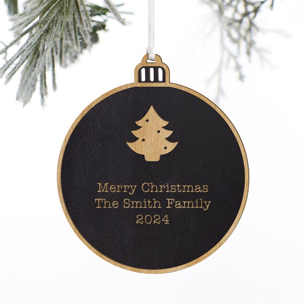 Choose Your Icon Personalized Wood Ornament  - 37204