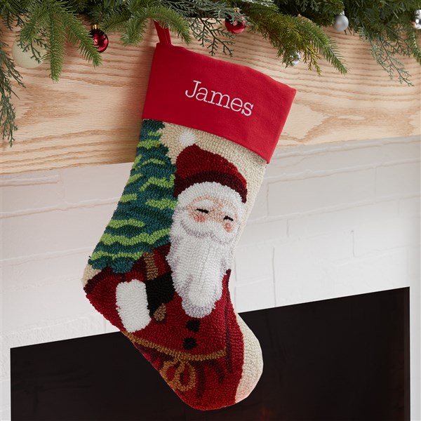 Classic Character Embroidered Hooked Christmas Stockings  - 37556