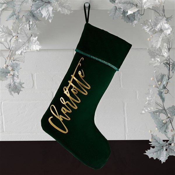 Glistening Name Personalized Christmas Stockings - 37561