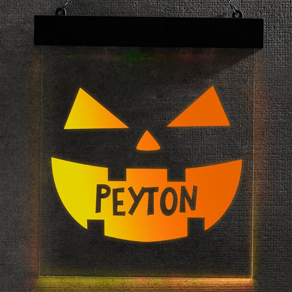 Jack-o'-Lantern Faces Custom LED Sign  - 37604