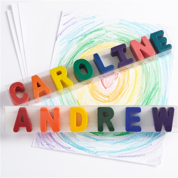 Personalized Crayons - Rainbow Name - 38398D