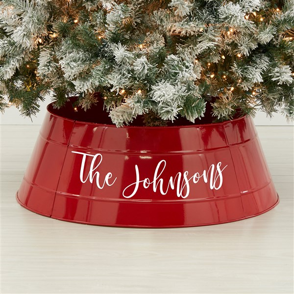 Personalized Christmas Metal Tree Collar  - 39222