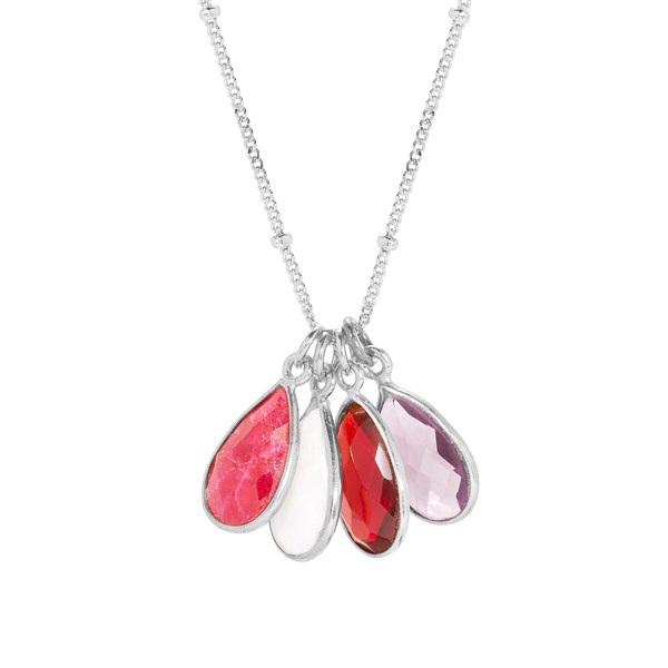 Teardrop Birthstone Necklaces - 40901D