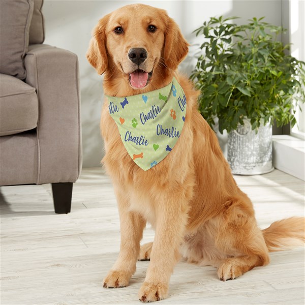 Playful Puppy Personalized Dog Bandana  - 41727