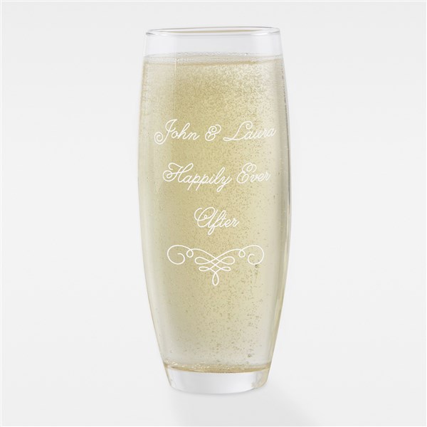 Engraved Couple Stemless Champagne Flute - 41912