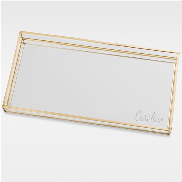 Engraved Mirrored Vanity Tray For Her - 42033