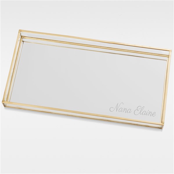 Engraved Mirrored Vanity Tray For Grandma - 42038