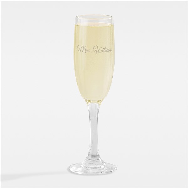 Etched Wedding Champagne Flute - 42373