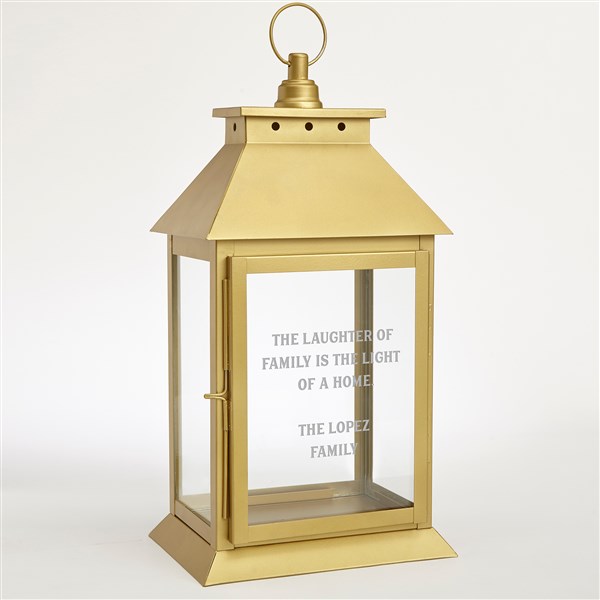 Engraved Message for the Home Decorative Candle Lantern - 42550