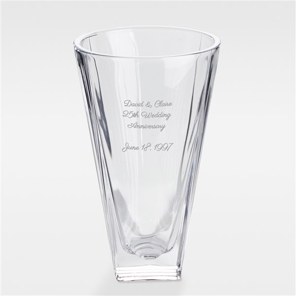 Etched Anniversary Message Vase - 42587