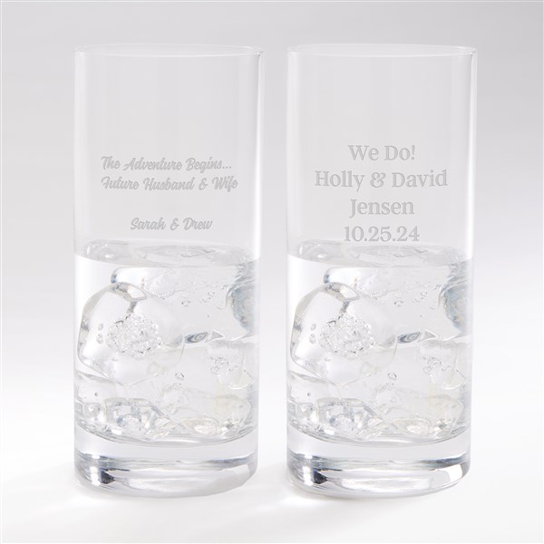 Engraved Wedding Message Luigi Bormioli Cocktail Glass - 42710