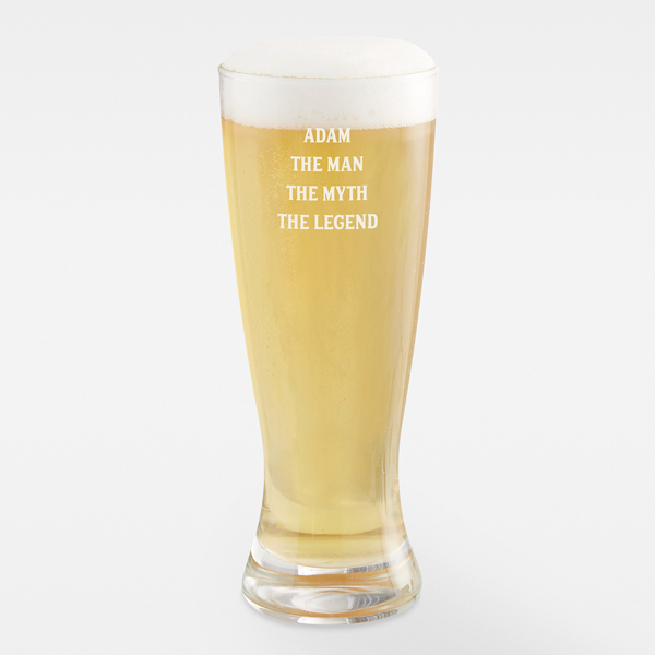 Engraved Message Beer Glass Collection For Him  - 42848