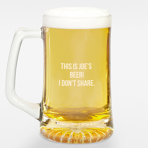 Engraved Message Beer Glass Collection For Him  - 42848