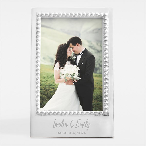 Engraved Mariposa Wedding Message Statement Frame  - 42879