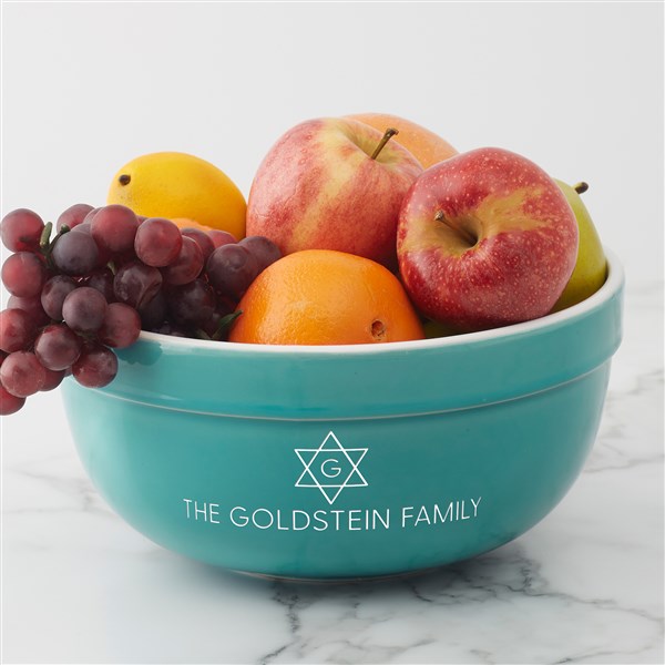 Spirit of Hanukkah Personalized Ceramic Serving Bowl - 43184