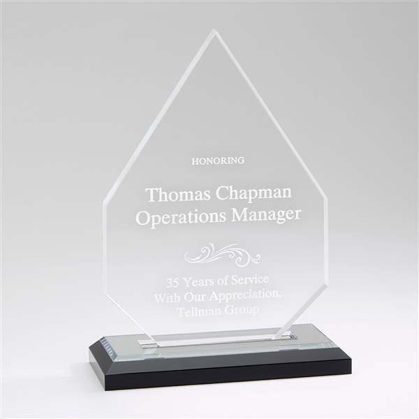 Retirement Engraved Diamond Award - 43247