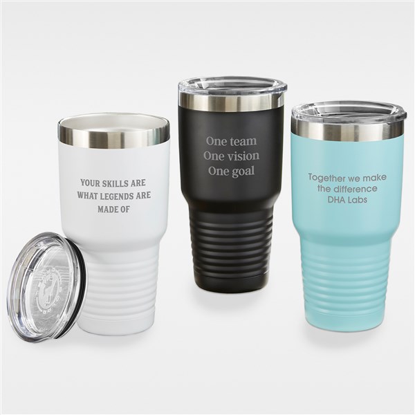 Write Your Own Engraved 30 oz. Steel Tumbler  - 43272