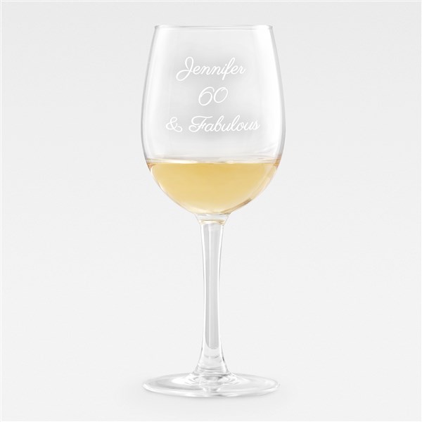 Birthday Personalized Message Wine Glass - 43286