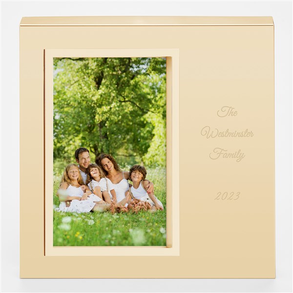 Engraved Gold Uptown 4x6 Picture Frame  - 43389