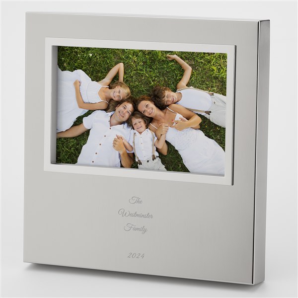 Engraved Silver Uptown 4x6 Picture Frame  - 43396