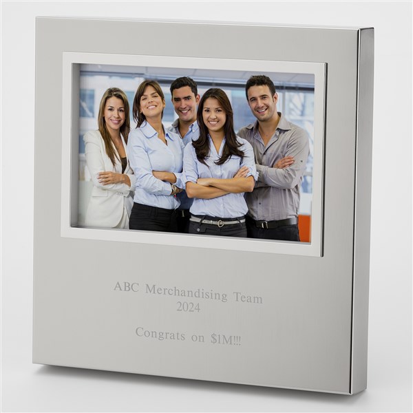 Engraved Office Silver Uptown 4x6 Picture Frame  - 43402