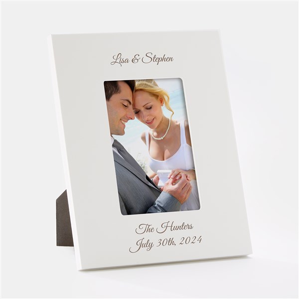 Engraved Everyday White 4x6 Picture Frame  - 43469