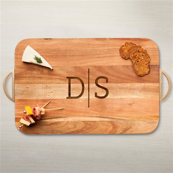 Personalized Acacia Wood Charcuterie Board - Rectangle - 43598D