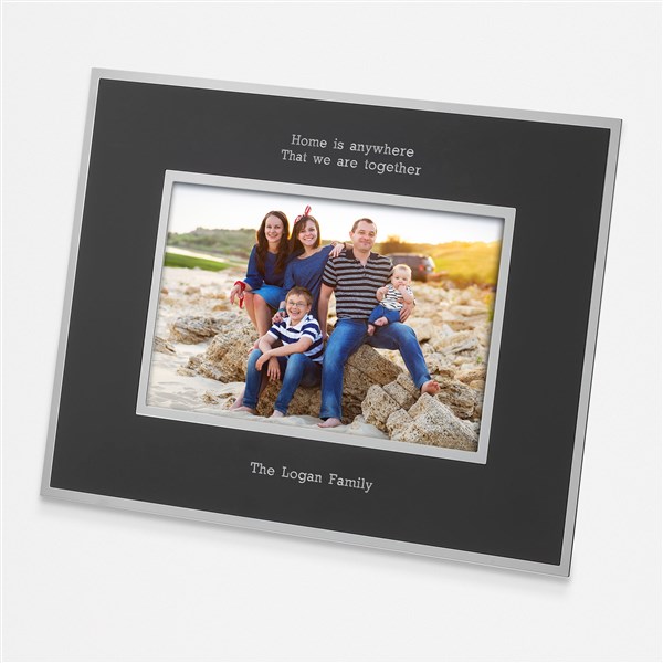 Engraved Flat Iron Black 4x6 Picture Frame - 43799