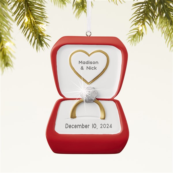 Engagement Ring Personalized Ornament  - 43967