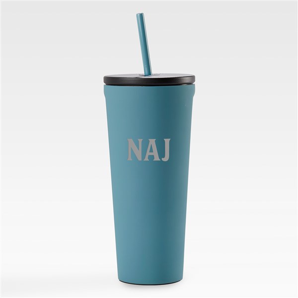 Engraved Corkcicle Monogram 24oz Cold Cup with Straw     - 45117