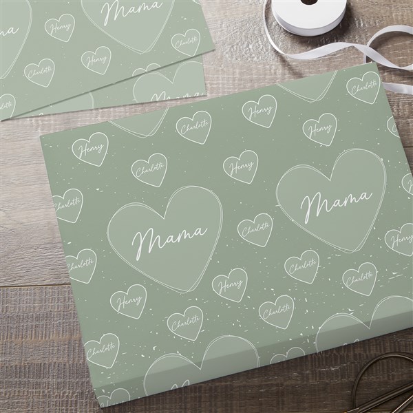 A Mother&#39;s Heart Personalized Wrapping Paper - 45862