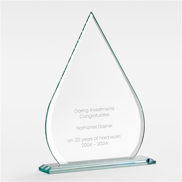 Engraved Tear Drop Award Large  - 46057