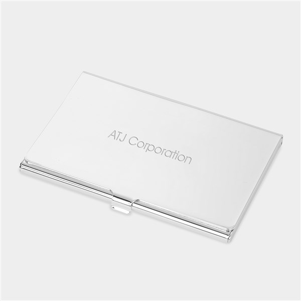 Engraved Silver Card Case - 46070