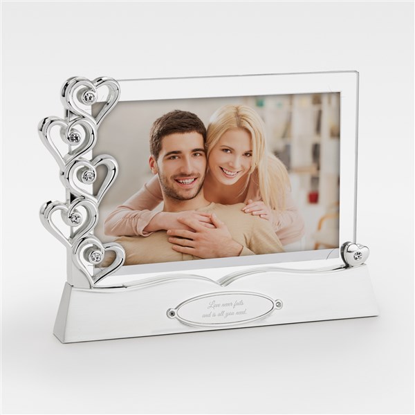 Engraved Lasting Love Heart Float Frame - 47205