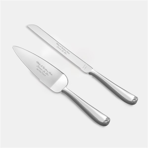 Engraved Wedgwood Vera Wang Cake Knife and Server     - 47207