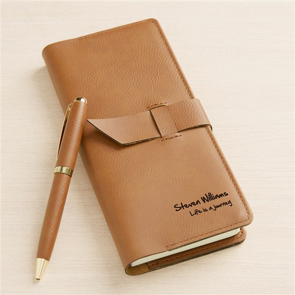 Signature Series Personalized Men's Leatherette Writing Journal  - 47907