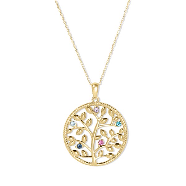  Custom Family Tree Birthstone Necklace - 47981D