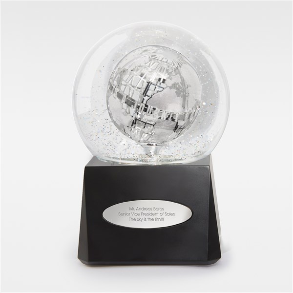 Engraved Success Is A Journey Spinning Musical Snow Globe    - 48843