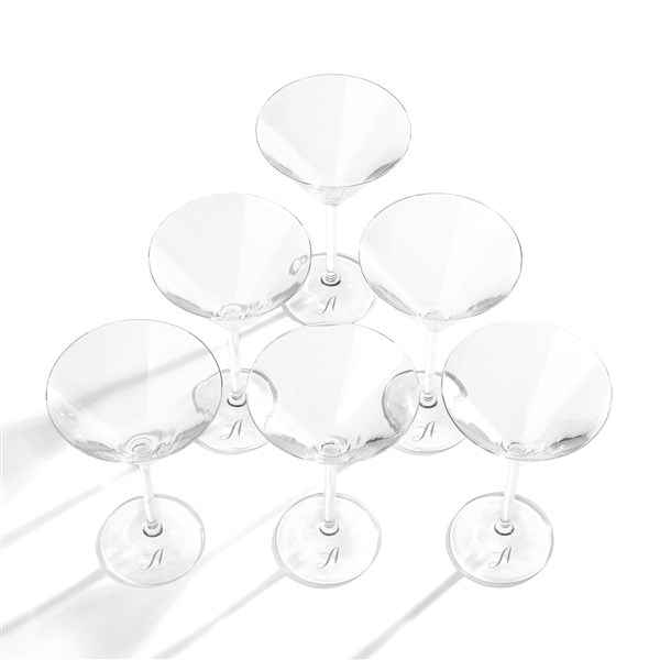 Etched Lenox Tuscany Martini Glass Set on Base - 49222