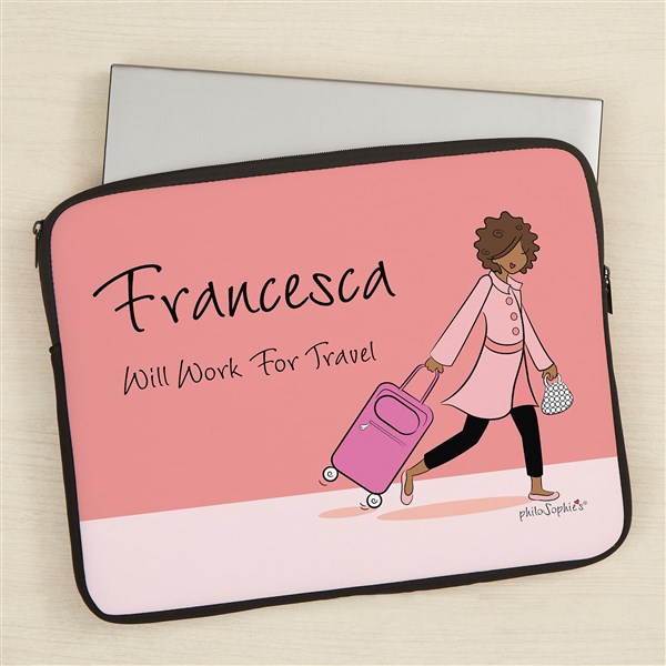 philoSophie's® Travel Personalized Laptop Sleeve - 49846