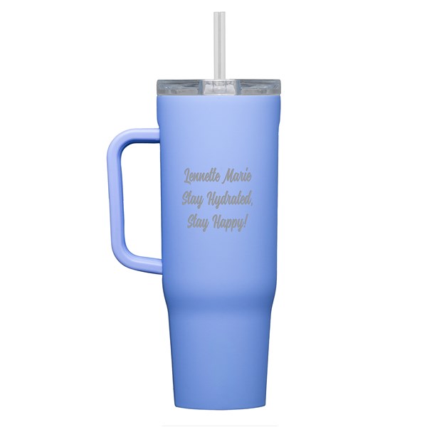 Engraved Corkcicle 40oz Cruiser in Periwinkle  - 50216