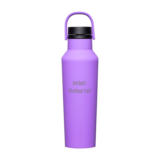 Engraved Corkcicle 20oz Sport Bottle in Varsity Purple    - 50259