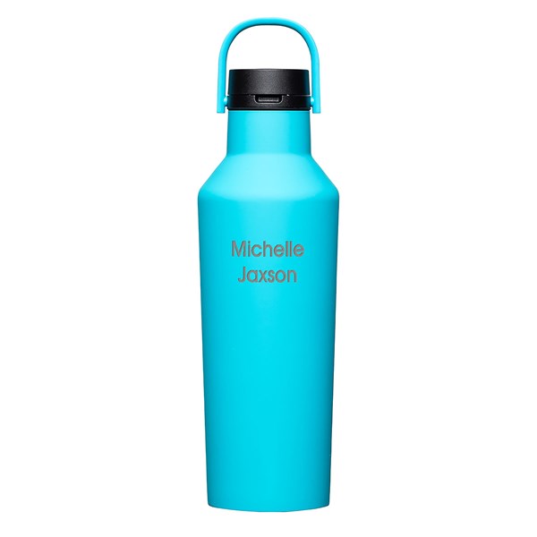 Engraved Corkcicle 32oz Sport Bottle in Capri Blue   - 50644