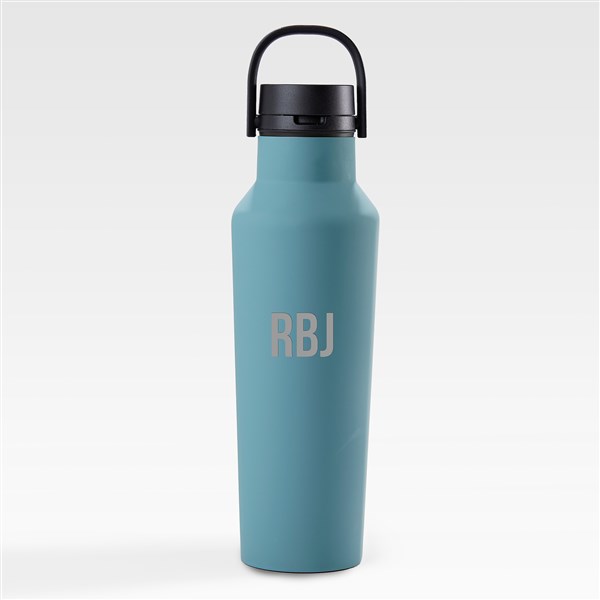 Engraved Corkcicle Monogram 20oz Sport Bottle in Storm Teal  - 50747