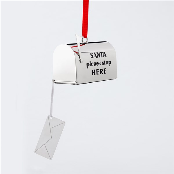 Engraved Letters to Santa Mailbox Ornament    - 51309