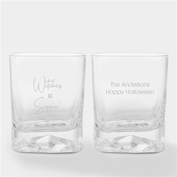 Engraved Witches Sippin' Whiskey Rocks Glass   - 51616