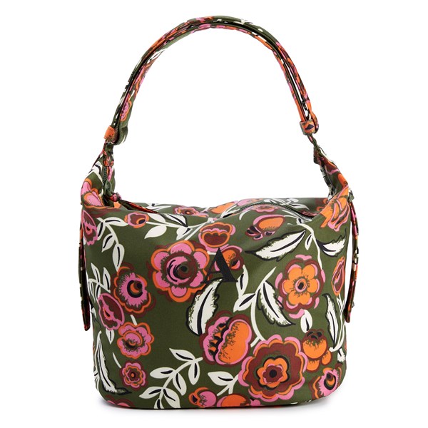 Vera Bradley Astoria Shoulder Bag in Bubbly Flowers Green   - 52118