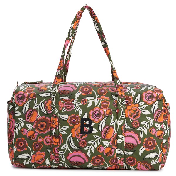 Vera Bradley Large Original Duffel Bag in Bubbly Flowers Green  - 52150