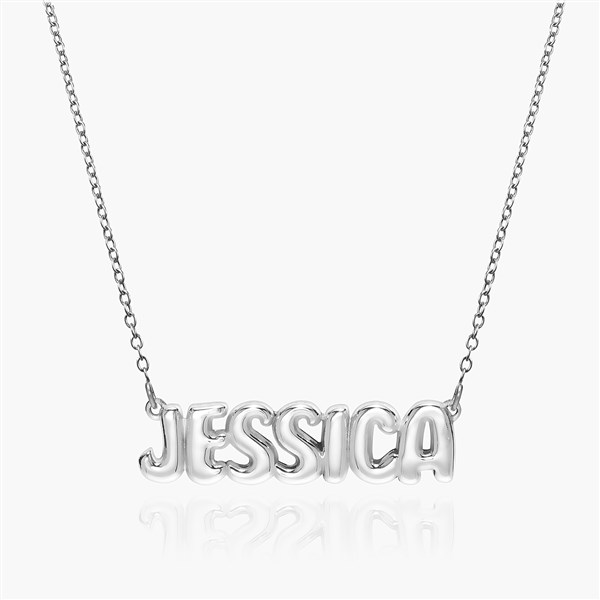 Personalized Bubble Name Necklace - 52218D